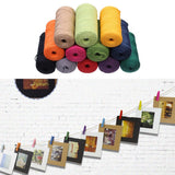 Maxbell 2 Rolls Natural Jute Rope Burlap Twine String Rope Cord DIY Photo Wall Decor