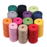 Maxbell 2 Rolls Natural Jute Rope Burlap Twine String Rope Cord DIY Photo Wall Decor