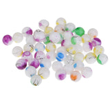 Maxbell 100 Pieces Mixed Multicolors Baking Painted Pearl Glass Bead 8mm Round Loose Spacer Beads Charms fit Necklace Bracelet Pendant DIY Jewelry Findings - Aladdin Shoppers