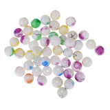 Maxbell 100 Pieces Mixed Multicolors Baking Painted Pearl Glass Bead 8mm Round Loose Spacer Beads Charms fit Necklace Bracelet Pendant DIY Jewelry Findings - Aladdin Shoppers