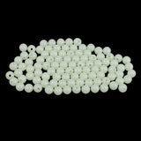 100 Pieces Adults Fashion Jewelry Luminous Beads Jewelry Making Glow Round Crafts Beads Decors Embellishments Gifts 8mm Resin