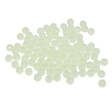 100 Pieces Adults Fashion Jewelry Luminous Beads Jewelry Making Glow Round Crafts Beads Decors Embellishments Gifts 8mm Resin