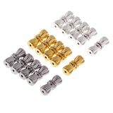 Maxbell Maxbell 15Pcs Multipurpose Home Used DIY Jewelry Components Bowknot Shape Jewelry Connector Screw Clasps for Necklace Clasps & Closures