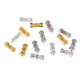 Maxbell Maxbell 15Pcs Multipurpose Home Used DIY Jewelry Components Bowknot Shape Jewelry Connector Screw Clasps for Necklace Clasps & Closures