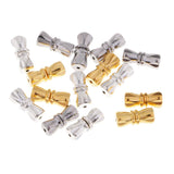 Maxbell Maxbell 15Pcs Multipurpose Home Used DIY Jewelry Components Bowknot Shape Jewelry Connector Screw Clasps for Necklace Clasps & Closures