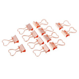 Maxbell 22 Pieces Metal Foldback Binder Clips School Office Paper Clips Rose gold