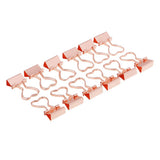 Maxbell 22 Pieces Metal Foldback Binder Clips School Office Paper Clips Rose gold