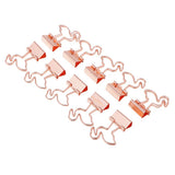Maxbell 22 Pieces Metal Foldback Binder Clips School Office Paper Clips Rose gold