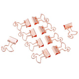 Maxbell 22 Pieces Metal Foldback Binder Clips School Office Paper Clips Rose gold