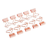 Maxbell 22 Pieces Metal Foldback Binder Clips School Office Paper Clips Rose gold