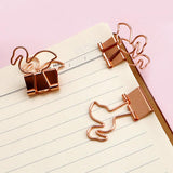 Maxbell 22 Pieces Metal Foldback Binder Clips School Office Paper Clips Rose gold