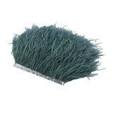 Maxbell 2 Pieces Dyed Ostrich Feather Fringe Trim Ribbon Embellishment