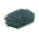 Maxbell 2 Pieces Dyed Ostrich Feather Fringe Trim Ribbon Embellishment