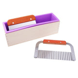 Maxbell 4 Pieces/set Silicone Soap Mold Loaf with Soap Cake Cutter Beveler Planer