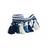 20x1 Yard European Clothing Curtain Tassel Edging Fringe Trim Blue+White