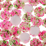 Maxbell 50Pcs DIY Resin Flower Flatback Scrapbooking for Phone Craft Applique pink and green - Aladdin Shoppers