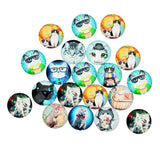 Maxbell 20 Pieces Half Round Glass Flatback Scrapbooking Dome Cabochons 12mm