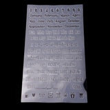 Maxbell Clear Silicone Rubber Stamp for Scrapbook Album Card Numbers Letters 11x20cm