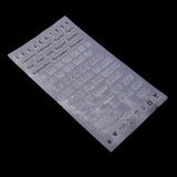 Maxbell Clear Silicone Rubber Stamp for Scrapbook Album Card Numbers Letters 11x20cm
