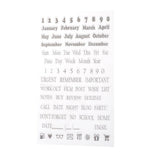 Maxbell Clear Silicone Rubber Stamp for Scrapbook Album Card Numbers Letters 11x20cm