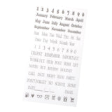 Maxbell Clear Silicone Rubber Stamp for Scrapbook Album Card Numbers Letters 11x20cm
