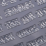 Maxbell Clear Silicone Rubber Stamp for Scrapbook Album Card Numbers Letters 11x20cm