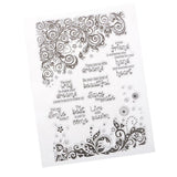 Maxbell Rubber Stamp Sheet Cling Scrapbooking Card Making Album Decor DIY A