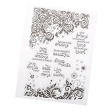Maxbell Rubber Stamp Sheet Cling Scrapbooking Card Making Album Decor DIY A