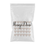 Maxbell 30 Pieces Wooden Heart Shape Plaque Tags with Hole Embellishments DIY Crafts