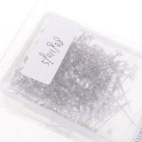Maxbell 9xCrystal Diamond Head Wedding Corsage Floral Bouquet Pins  200pcs 38x6mm