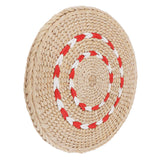 Maxbell 23 cm Natural Straw Round Pouf Tatami Cushion Floor Meditation Yoga Mat