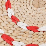 Maxbell 23 cm Natural Straw Round Pouf Tatami Cushion Floor Meditation Yoga Mat