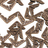 Maxbell 100 Pieces Bronze Gold Scrapbook Photo Album Menus Corner Protectors 14x14mm