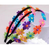 Maxbell 6 Yards 25mm Daisy Flower Embroidery Lace Trim Applique Ribbon Sewing Craft