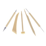 Maxbell 5 Pieces Pottery Clay Sculpting Tools Pottery Art Ceramics DIY Tools Set