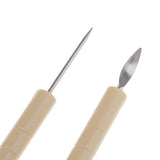 Maxbell 5 Pieces Pottery Clay Sculpting Tools Pottery Art Ceramics DIY Tools Set