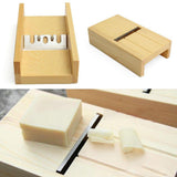 Maxbell 4 Pieces/set Silicone Soap Mold Loaf with Soap Cake Cutter Beveler Planer