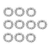 Maxbell 10x Sparkle Fashion Jewelry Base Cabochon Settings Support DIY Settings 8mm Silver Color - Aladdin Shoppers