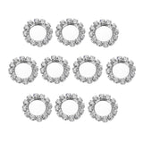 Maxbell 10x Sparkle Fashion Jewelry Base Cabochon Settings Support DIY Settings 8mm Silver Color - Aladdin Shoppers