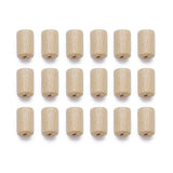 Maxbell Maxbell 300pieces Cylindrical Shape Crafts Beads Wood Loose Spacer Beads Natural Macrame Curtain DIY Supply 8x5mm