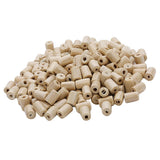Maxbell Maxbell 300pieces Cylindrical Shape Crafts Beads Wood Loose Spacer Beads Natural Macrame Curtain DIY Supply 8x5mm