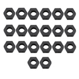 Maxbell 20pieces Sexangle Shape Crafts Beads Wood Loose Spacer Beads Natural Macrame Curtain DIY Supply 29x30mm Black - Aladdin Shoppers