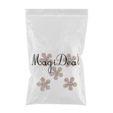 Maxbell 5Pcs Daisy Alloy Rhinestone Flatback Craft Button Scrapbooking Embellishment