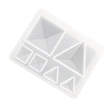 Maxbell 2 Pieces Geometric Silicone Pendant Mold DIY Jewelry Resin Craft Mould Tools