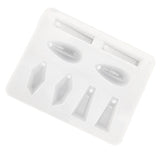 Maxbell 2 Pieces Geometric Silicone Pendant Mold DIY Jewelry Resin Craft Mould Tools