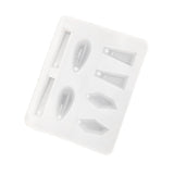 Maxbell 2 Pieces Geometric Silicone Pendant Mold DIY Jewelry Resin Craft Mould Tools