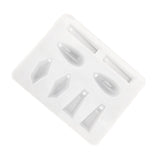 Maxbell 2 Pieces Geometric Silicone Pendant Mold DIY Jewelry Resin Craft Mould Tools