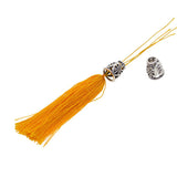Maxbell 60 Pieces Alloy Plated Filigree Evil Eye Caps Focal Tassel End Caps Bead Cap