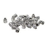 Maxbell 60 Pieces Alloy Plated Filigree Evil Eye Caps Focal Tassel End Caps Bead Cap