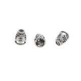 Maxbell 60 Pieces Alloy Plated Filigree Evil Eye Caps Focal Tassel End Caps Bead Cap